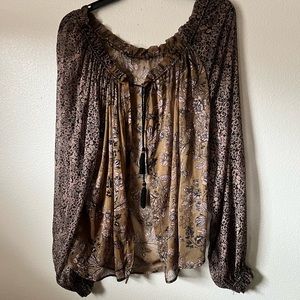 3/$12 Floral Sheer Blouse